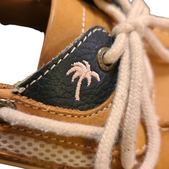 Margaritaville Womens Tan Leather Martinique MG9019H Boat Shoes Size US 8.5 - Picture 8 of 14